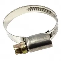 Хомут червячный 25-40 мм, нержавейка, "MAXIMUM"  (кратно 100 шт) (2628)