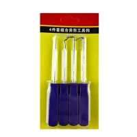 Набор крючков для демонтажа сальников и уплотнителей 4 предмета 140 мм